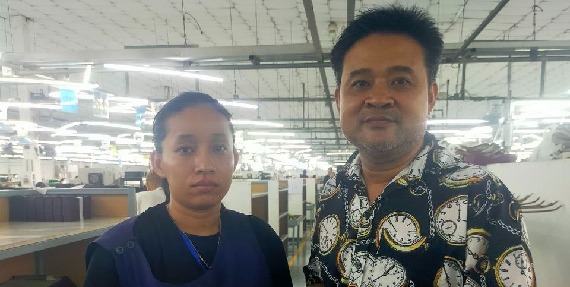 លោក ហ៊ីន ម៉ៃ តំណាងសហជីពទឹកចិត្តកម្មករកម្ពុជា ប្រចាំក្រុមហ៊ុន អេហ្វ អិម អេហ្វ មេនូហ្វេកធើរីង ឯ.ក បានផ្ដល់ប្រាក់ឧបត្ថម្ភចំនួន២៤៨,៨០០រៀលជូនសមាជិកសហជីព