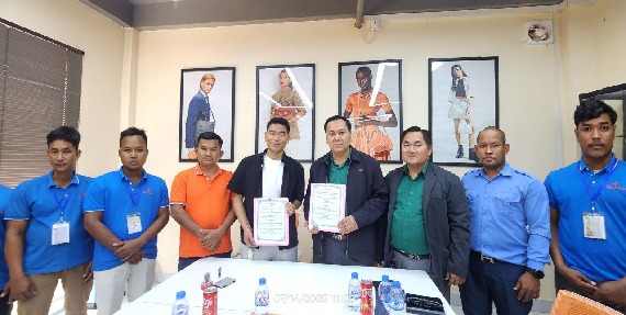 ក្រុមហ៊ុន មីឡានណា លេឌើរវែរ ចុះអនុសញ្ញារួម អាណត្តិទី២ ជាមួយ សហជីពទឹកចិត្តកម្មករកម្ពុជា