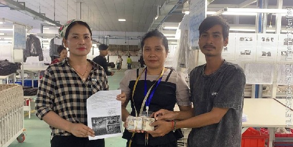 បងប្អូនកម្មករ-និយោជិត រោងចក្រ ជិនម៉ី អ៊ិនដាសស្រ្ទៀល (ខេមបូឌា) ឯ.ក ចូលរួមថវិកាឧបត្ថម្ភចំនួន ៥១០,០០០ រៀល ជួយដល់កងទ័ព និងជនភៀសសឹក
