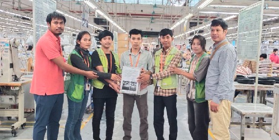 បងប្អូនកម្មករ-និយោជិត រោងចក្រ វេនធូរ៉ា លេឌើរវែរ អឹមអេហ្វវ៉ាយ (ស៊ីឌី) ឯ.ក ចូលរួមថវិកាឧបត្ថម្ភចំនួន ២,១៥០,០០០រៀល ជួយដល់កងទ័ព និងជនភៀសសឹក