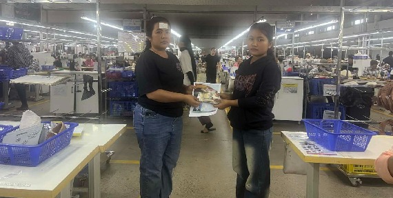 ក្រុមការងារតំណាងសហជីព ជំនឿចិត្តកម្មករកម្ពុជា ប្រចាំក្រុមហ៊ុន ឡូរិនហ៊្វូត វែរ ឯ.ក បានរៃអង្គាសទឹកប្រាក់ចំនួន១៤១,១០០រៀលជូនទៅដល់សមាជិកសហជីពម្នាក់ដែលគាត់ជួបគ្រោះថ្នាក់ចរាចរណ៍