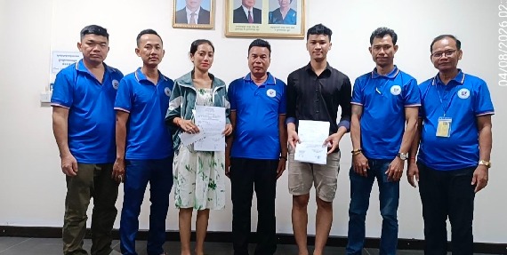 សហជីពទឹកចិត្តកម្មករកម្ពុជា ប្រចាំក្រុមហ៊ុន ស៊ីនប៉ូ ផ្តល់ប្រាក់ឧបត្ថម្ភជូនសមាជិកចំនួន ១៦ នាក់